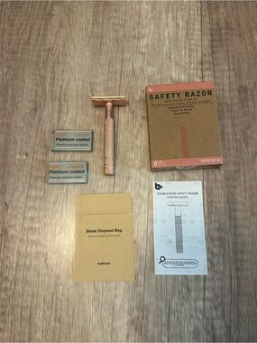 Rose Gold Doule Edge Safety Razor. Unisex.